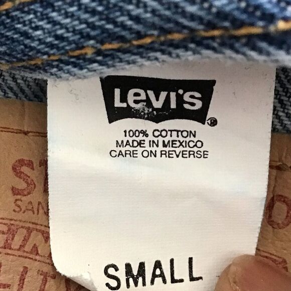 Levi’s Vintage 70-80 Blue Trucker Style Denim Jean Jacket Good Condition Size S - Picture 11 of 16